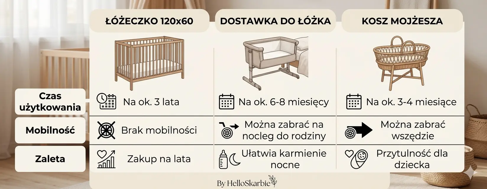 Gdzie może spać noworodek? - blog helloskarbie.pl