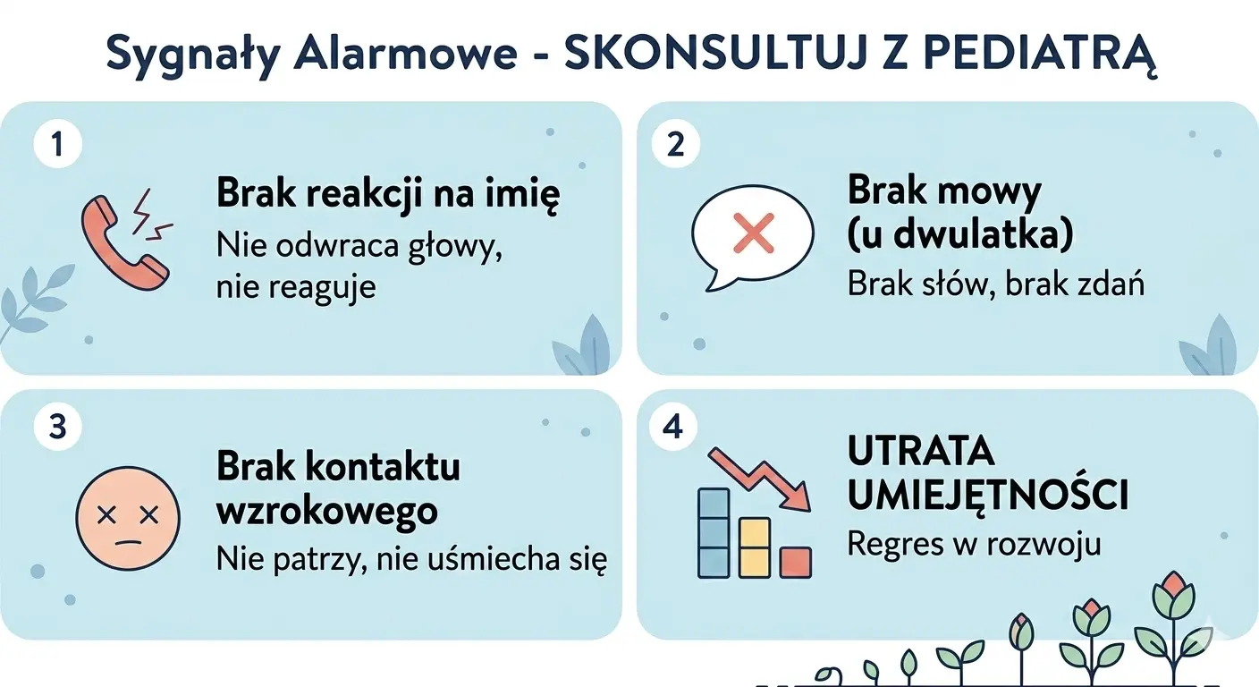 Sygnały alarmowe w rozwoju dziecka.