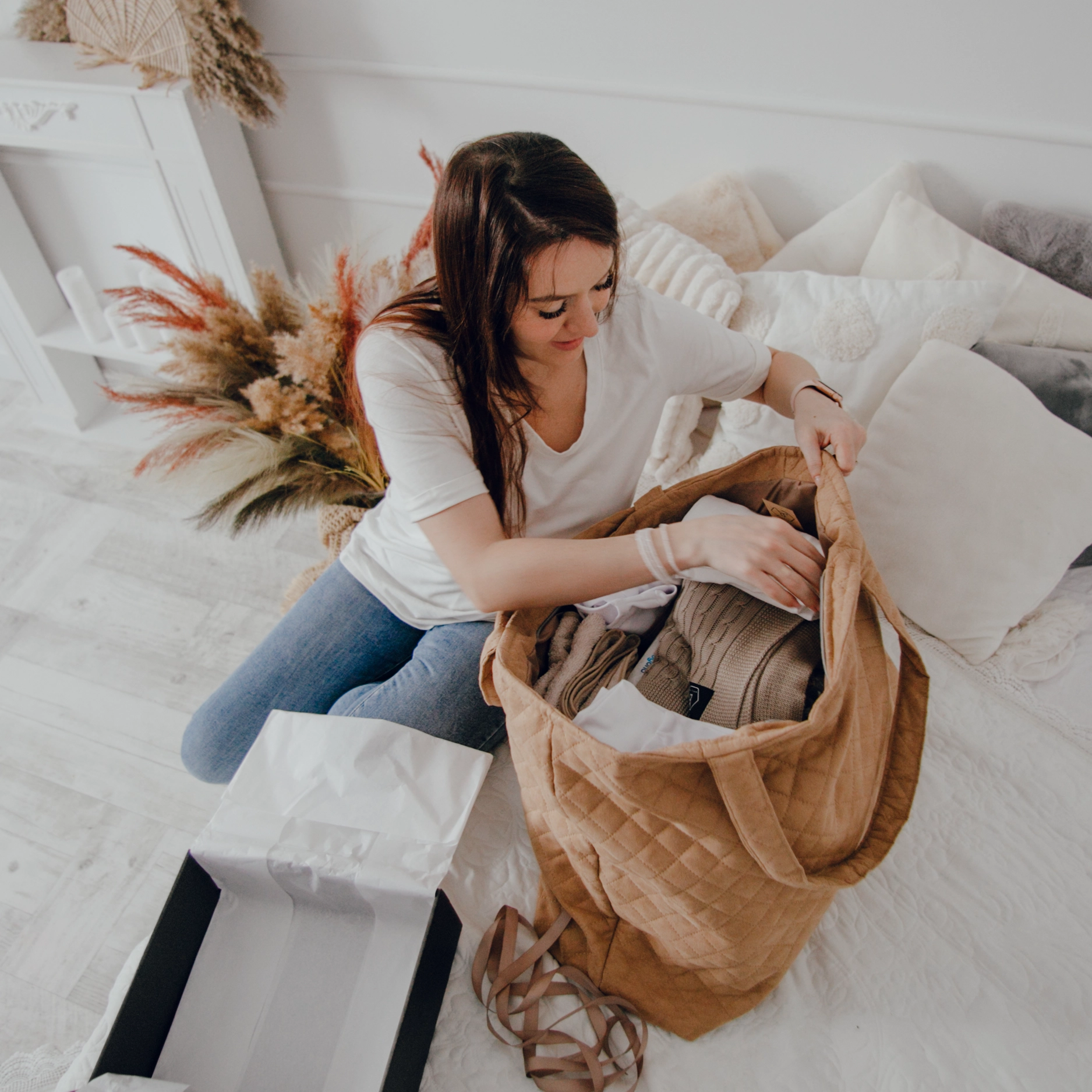 Torba do szpiala dla mamy do porodu. Pakowanie wyprawki - blog helloskarbie.pl