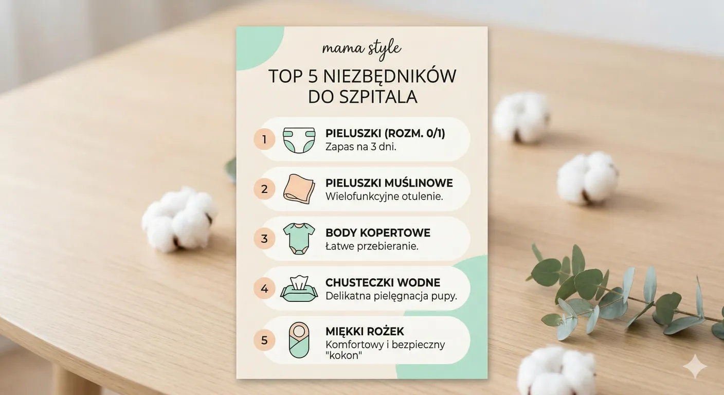 Wyprawka do szpitala - TOP5 najważniejszych rzeczy - blog helloskarbie.pl