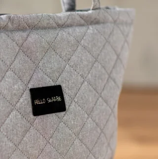 Duża torba do szpitala XL dla mamy, kolor szary