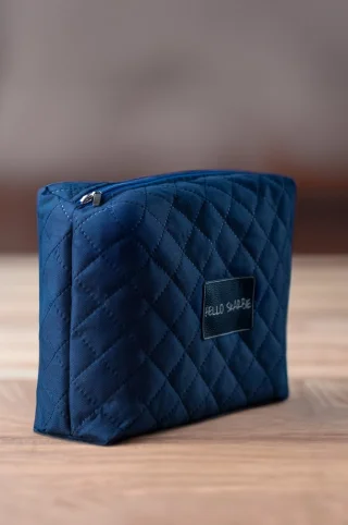 Kosmetyczka do szpitala granatowa dla mam dziecka poród wyprawka