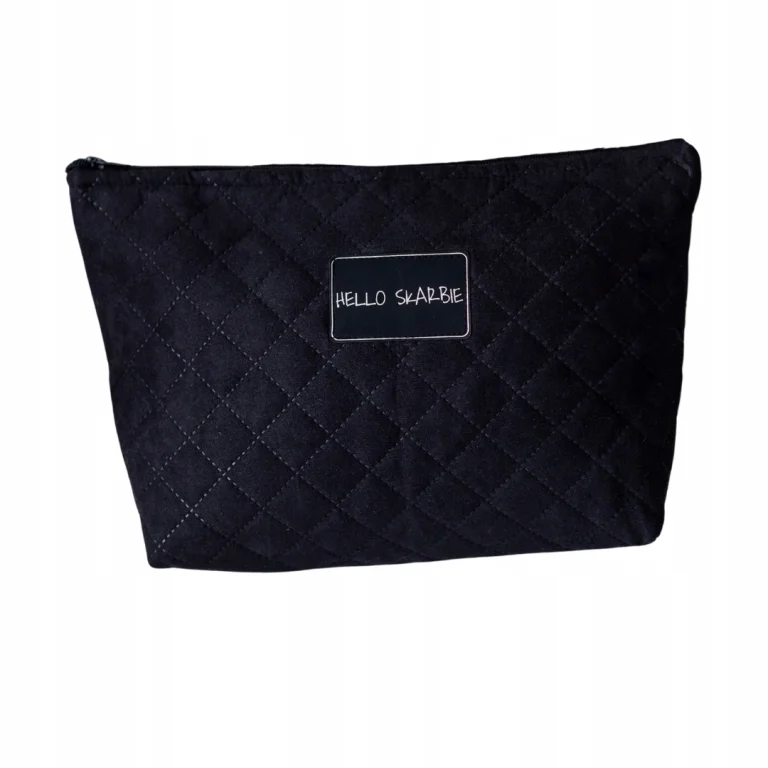 Kosmetyczka do szpitala czarna dla mam dziecka poród wyprawka