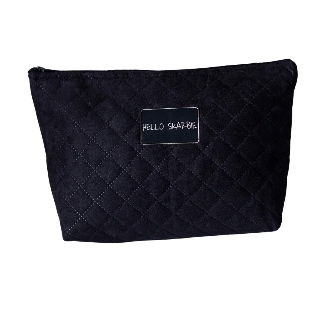 Kosmetyczka do szpitala czarna dla mam dziecka poród wyprawka