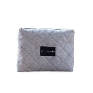 Kosmetyczka do szpitala szara dla mam dziecka poród wyprawka