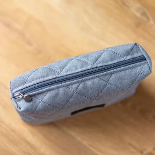 Kosmetyczka do szpitala szara dla mam dziecka poród wyprawka