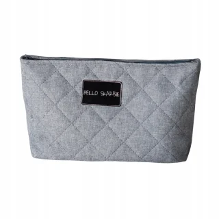 Kosmetyczka do szpitala szara dla mam dziecka poród wyprawka