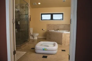 Dmuchany Brodzik 3w1 dla dzieci 0+ Wanienka Basenik BESTWAY + Dmuchane dno