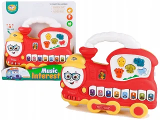 Interaktywne Pianinko Lokomotywa Dźwięk Zwierzątka Odgłosy Pojazdów Melodie