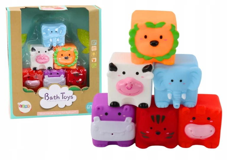 Miękkie Klocki Edukacyjne Do Kąpieli Zwierzęta