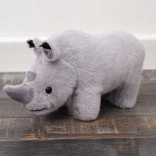 Maskotka Pluszowa Nosorożec Pluszak Przytulanka Szary 30cm
