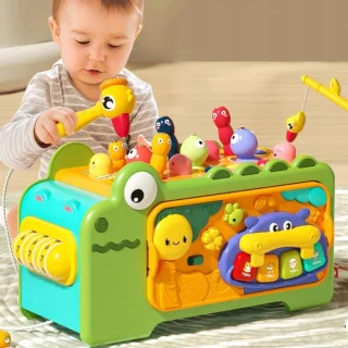 Krokodyl Interaktywny Kostka Edukacyjna Wielofunkcyjna Dźwięki