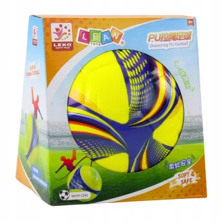 Piłka Piankowa Na Sznurku Ze Ściągaczem Uchwyt Żółta 14cm