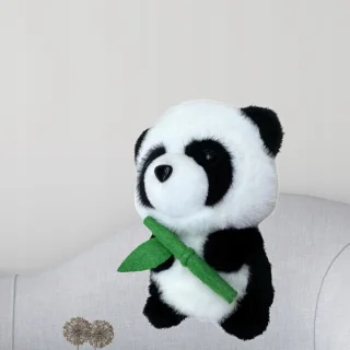 Pluszowa Maskotka Przytulanka Panda Z Bambusem 18cm