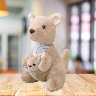 Pluszowa Maskotka Przytulanka Kangur Z Młodym 23cm