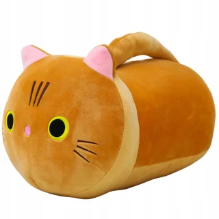 Pluszowa Maskotka Przytulanka Kot Z Długim Ogonem Rudy 40cm