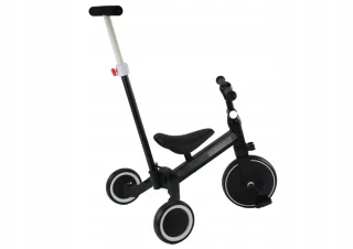 Rower Trójkołowy PRO50 Rowerek Z Rączką Do Prowadzenia Czarny