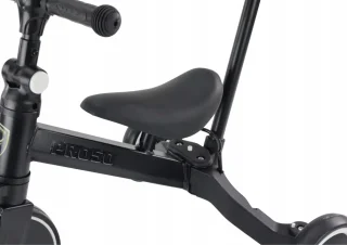 Rower Trójkołowy PRO50 Rowerek Z Rączką Do Prowadzenia Czarny