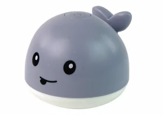 Wieloryb Tryskający Wodą  Interaktywna Zabawka do Kąpieli Szary