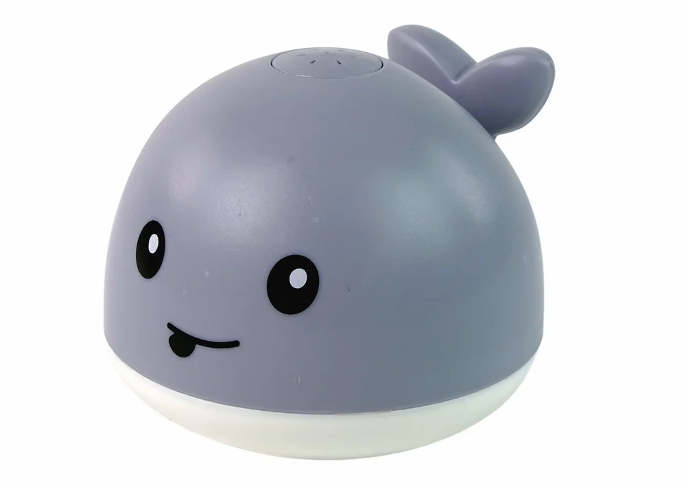 Wieloryb Tryskający Wodą  Interaktywna Zabawka do Kąpieli Szary