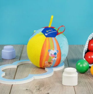 Muzyczna Kolorowa Piłka Zwierzątka Miękka Clementoni 17475