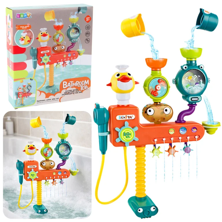 Zabawka Przelewowa Do Kąpieli Kołowrotek Kubeczki Prysznic