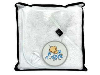 OKRYCIE KĄPIELOWE Z KAPTURKIEM 75/75 1303 BIAŁY