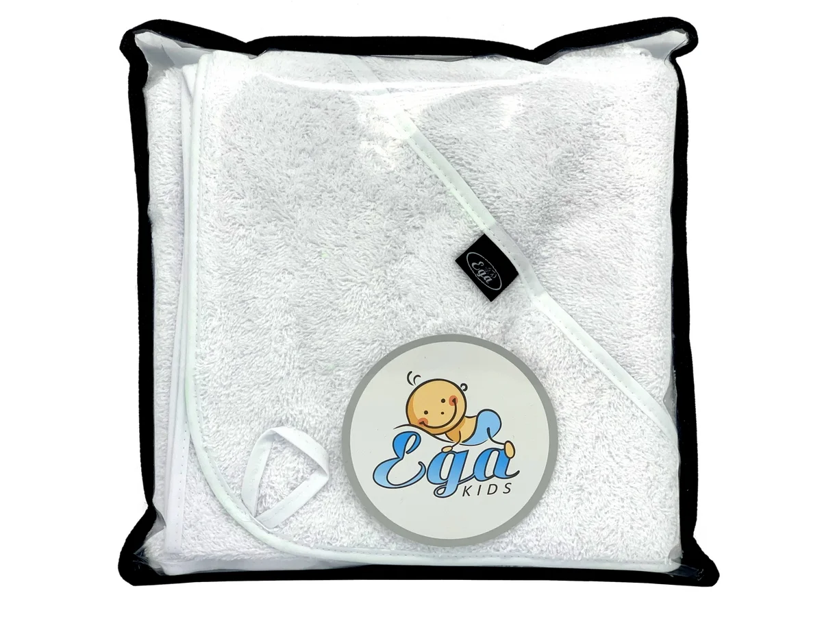 OKRYCIE KĄPIELOWE Z KAPTURKIEM 75/75 1303 BIAŁY