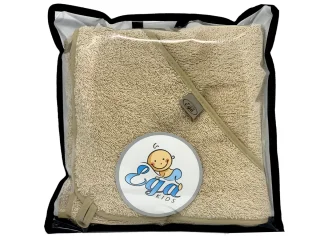 OKRYCIE KĄPIELOWE Z KAPTURKIEM 75/75 1334 BEŻ