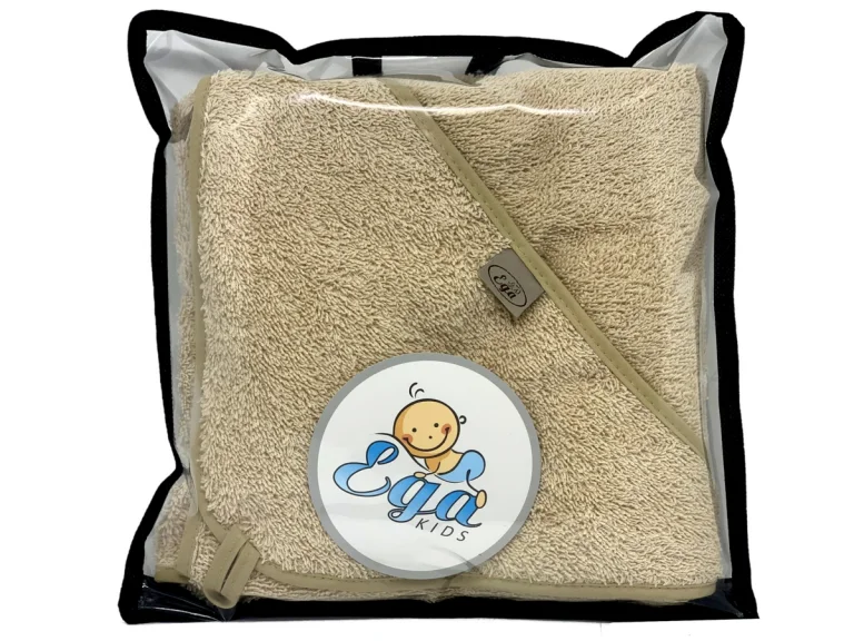 OKRYCIE KĄPIELOWE Z KAPTURKIEM 75/75 1334 BEŻ