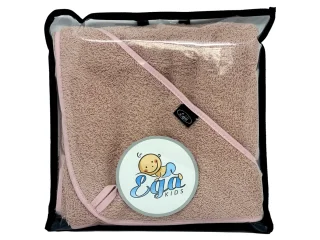 OKRYCIE KĄPIELOWE Z KAPTURKIEM 75/75 1310 BRUDNY RÓŻ