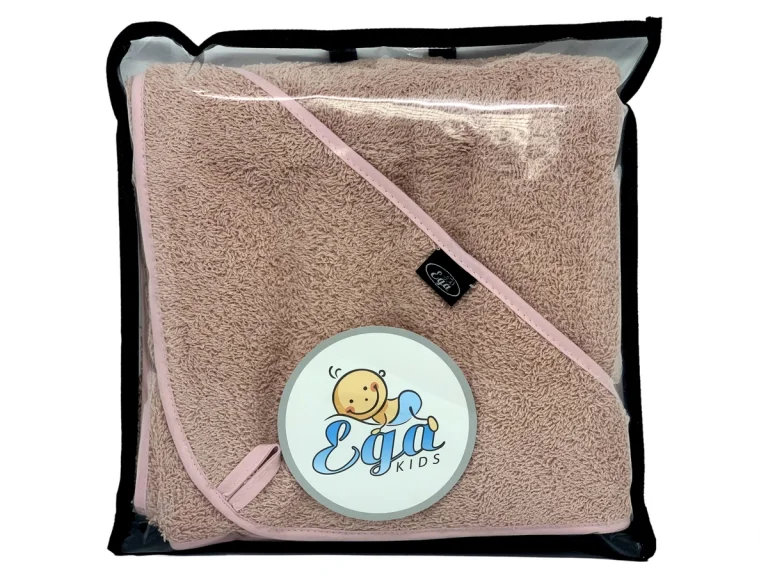 OKRYCIE KĄPIELOWE Z KAPTURKIEM 75/75 1310 BRUDNY RÓŻ