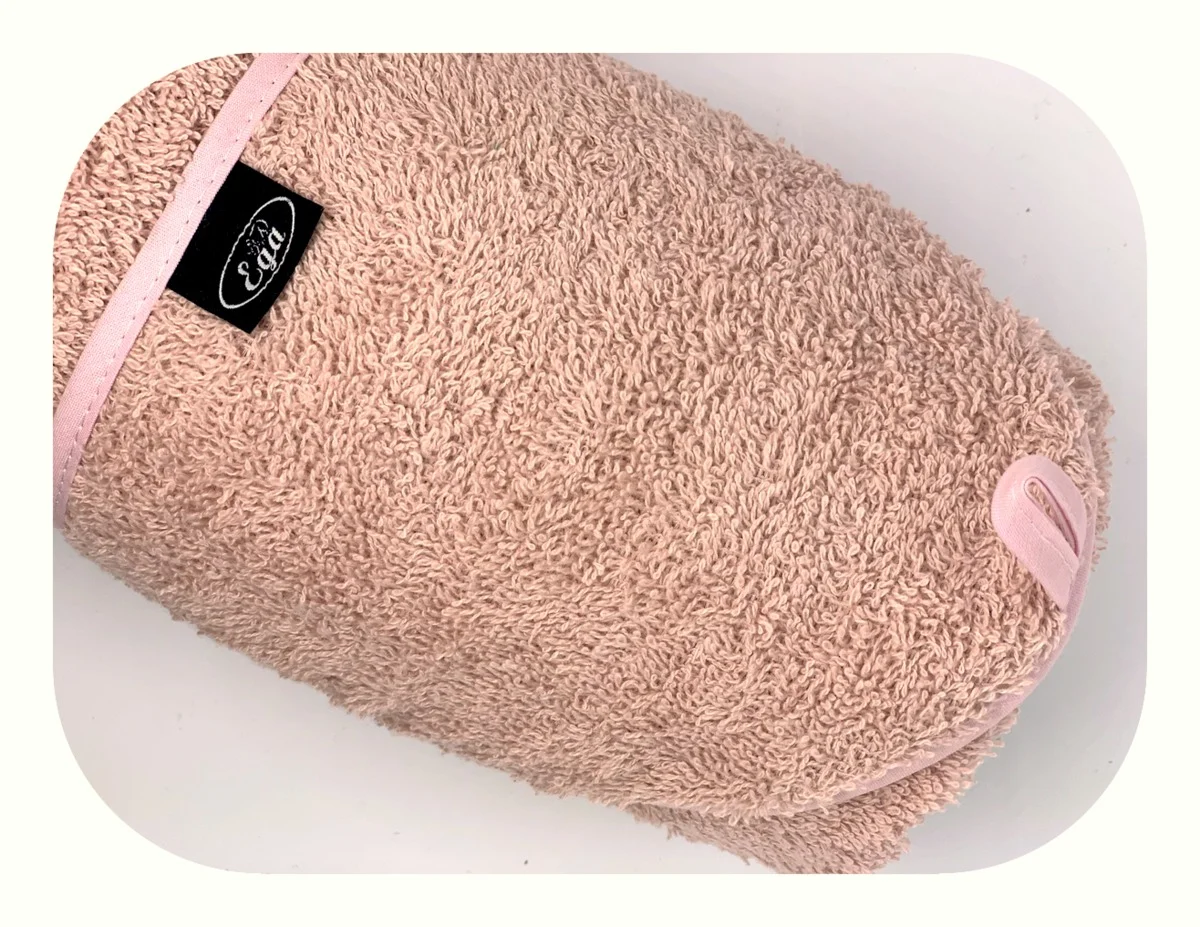 OKRYCIE KĄPIELOWE Z KAPTURKIEM 75/75 1310 BRUDNY RÓŻ